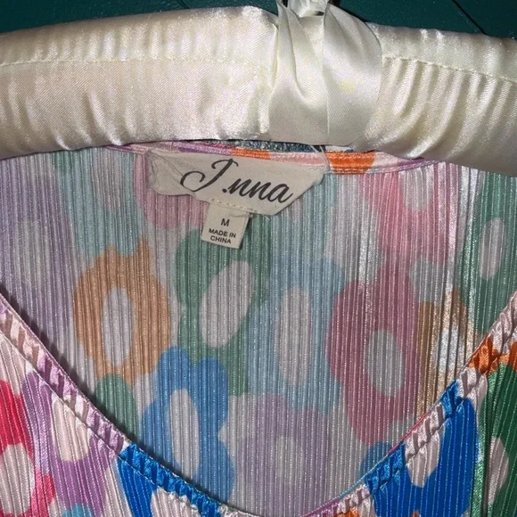 Floral Print Maxi Dress in Pink Multicolor - Picture 4 of 4